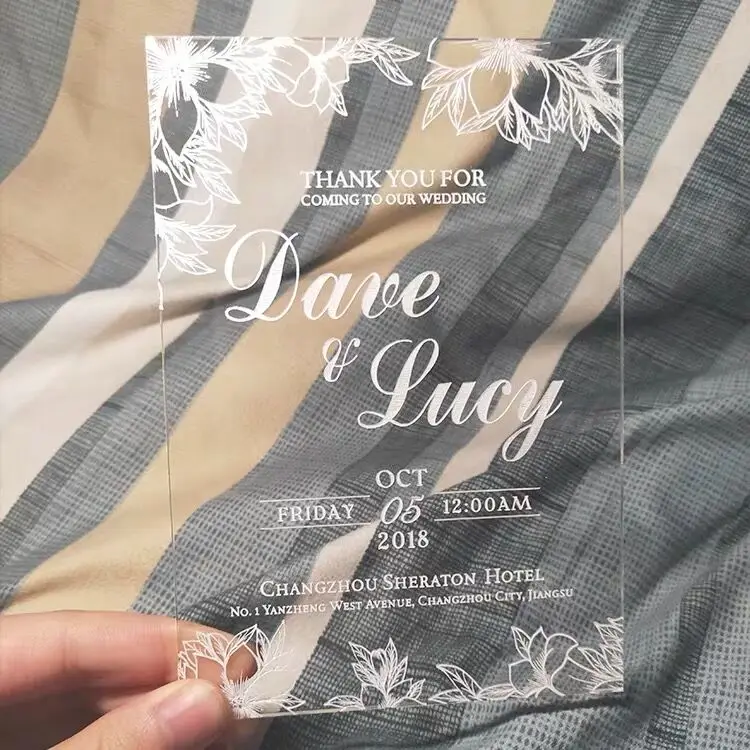 Transparent Crystal Acrylic Invitations Invitations Wedding Supplies Table Cards Business Invitations
Transparent Crystal Acrylic Invitations Invitations Wedding Supplies Table Cards Business Invitations