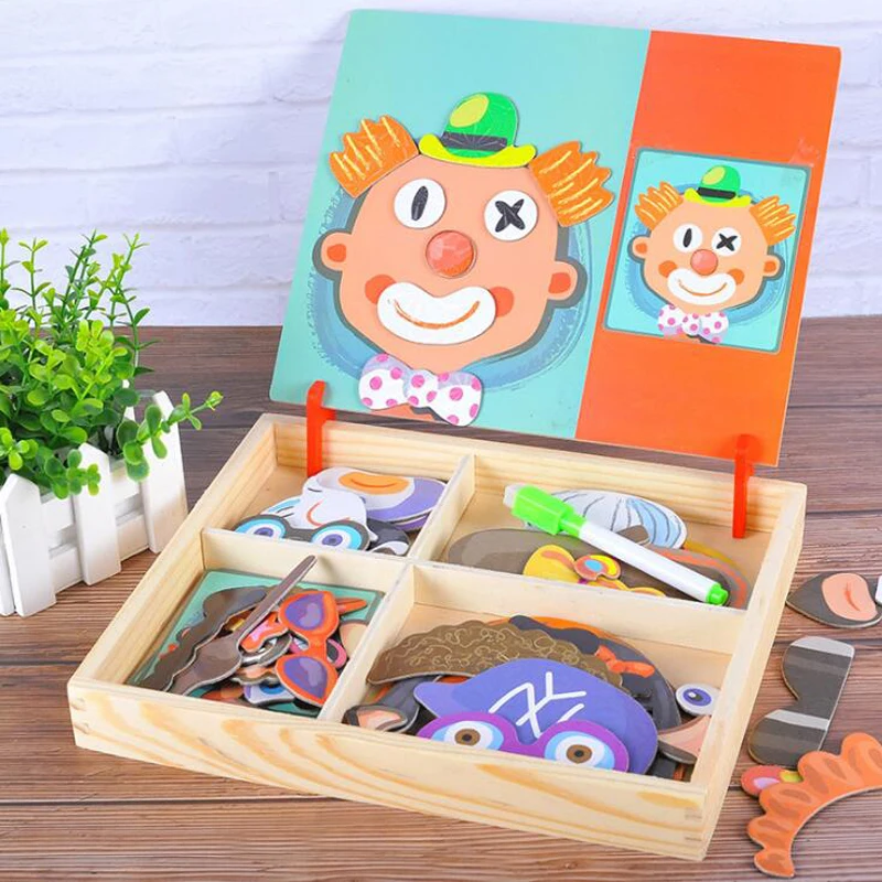 Baby Early Learning Magnetic Wooden Puzzle Toys Development Board Fight Educational Toy Drawing Kids Intelligence Toy
Baby Early Learning Magnetic Wooden Puzzle Toys Development Board Fight Educational Toy Drawing Kids Intelligence Toy