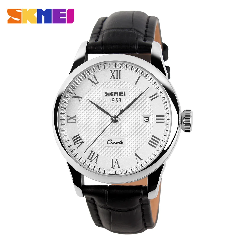 SKMEI Business Mens Watches Top Brand Luxury Leather Strap Watch Man 3Bar Waterproof Quartz Wristwatches relogio masculino 9058
SKMEI Business Mens Watches Top Brand Luxury Leather Strap Watch Man 3Bar Waterproof Quartz Wristwatches relogio masculino 9058