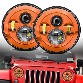 WZJOOFor Jeep Wrangler Headlights Red Blue Orange 7" LED Turn Signal for Lada 4x4 Urban Niva Land Rover 90/110 Guard Headlights
WZJOOFor Jeep Wrangler Headlights Red Blue Orange 7" LED Turn Signal for Lada 4x4 Urban Niva Land Rover 90/110 Guard Headlights
