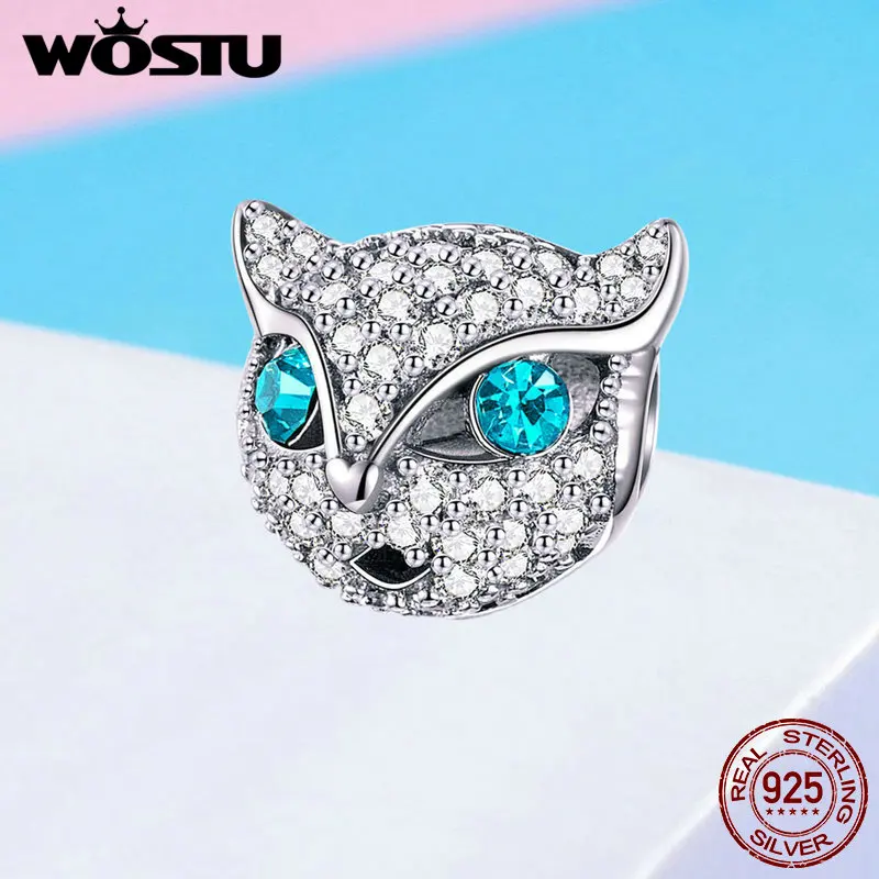 WOSTU Lovely 925 Sterling Silver Blue CZ Eyes Kitty Cat Beads Fit Charm Original Bracelet Pendant Women Jewelry Making FIC1131
WOSTU Lovely 925 Sterling Silver Blue CZ Eyes Kitty Cat Beads Fit Charm Original Bracelet Pendant Women Jewelry Making FIC1131