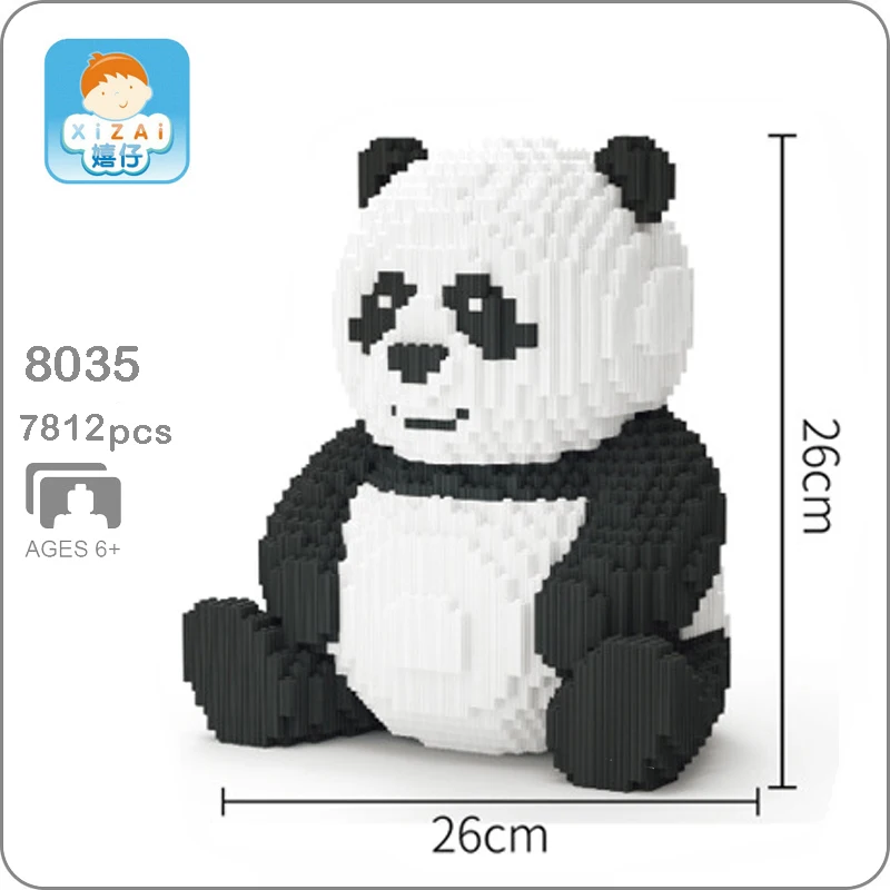 Xizai 8036 Cartoon China Bear Cat Panda Animal Pet 3D Model DIY Mini Micro Building Blocks Bricks Assembly Toy 26cm tall no Box
Xizai 8036 Cartoon China Bear Cat Panda Animal Pet 3D Model DIY Mini Micro Building Blocks Bricks Assembly Toy 26cm tall no Box