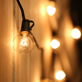 G40 Bulb Incandescent String Light 2 Spare Bulbs 25PCS 175W 27FT E12 Base Home Party Decorations light Waterproof Outdoor light
G40 Bulb Incandescent String Light 2 Spare Bulbs 25PCS 175W 27FT E12 Base Home Party Decorations light Waterproof Outdoor light