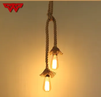 Single /double head rope chandelier Antique Vintage Restaurant Sprinkle Bar Decorative Lights Stairs Handmade LED lamps
Single /double head rope chandelier Antique Vintage Restaurant Sprinkle Bar Decorative Lights Stairs Handmade LED lamps