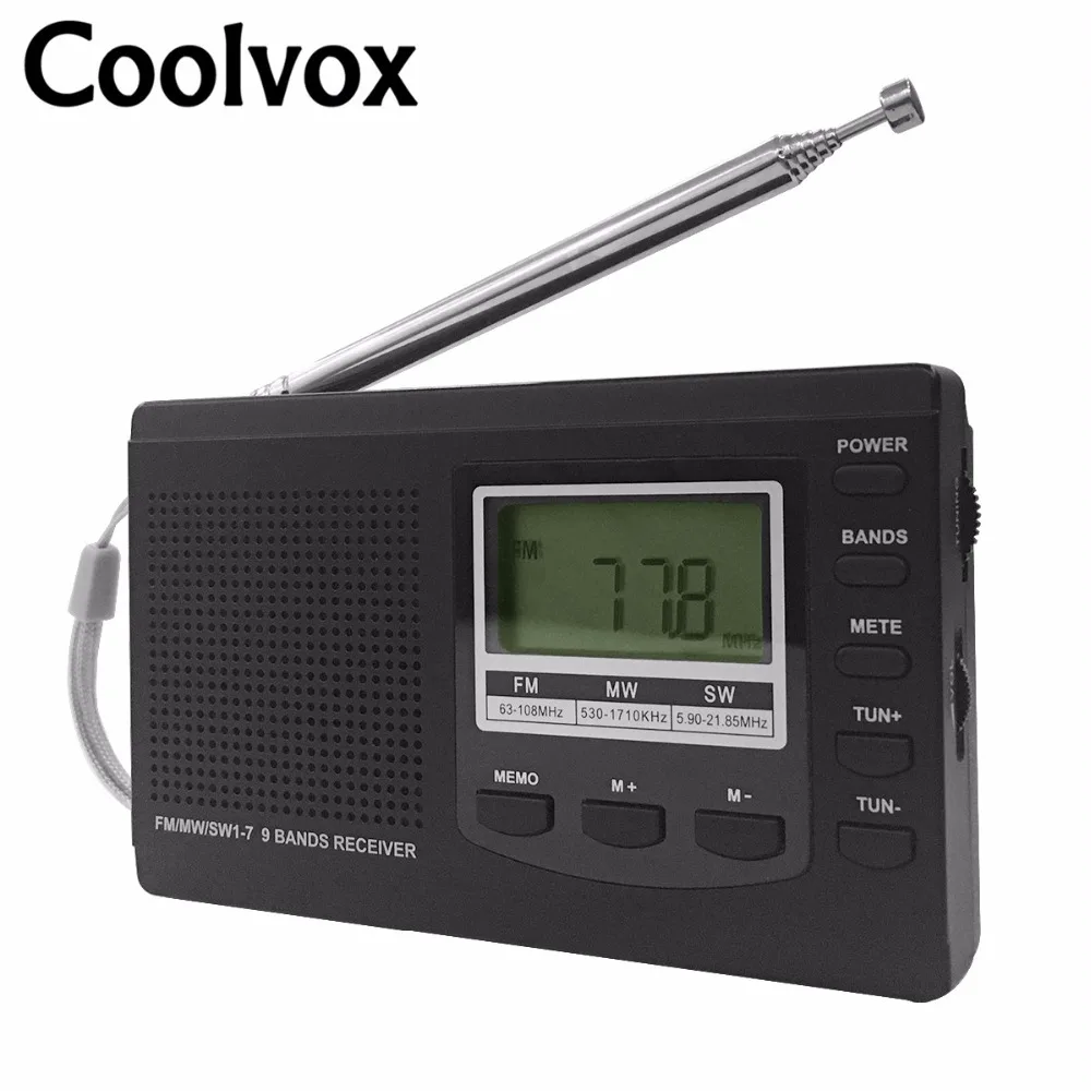 Coolvox CRD 310 портативный Полнодиапазонный FM/MW/SW многодиапазонный стерео цифровой