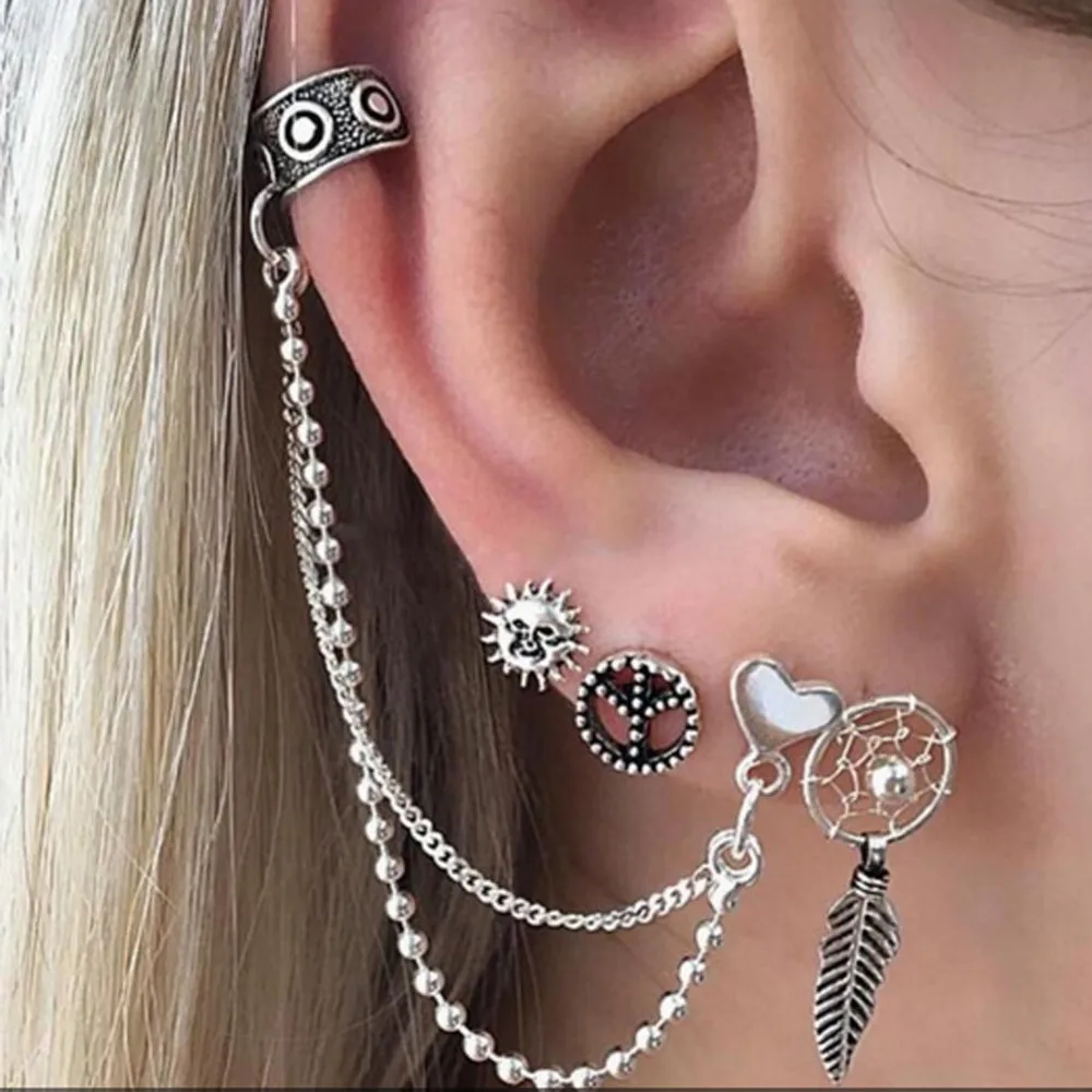 Zerotime #H5 2019 FASHION Bohemia Women Retro Silver Ear Clip Stud Earrings Set Jewelry Brincos Ohrringe Free Shipping
Zerotime #H5 2019 FASHION Bohemia Women Retro Silver Ear Clip Stud Earrings Set Jewelry Brincos Ohrringe Free Shipping
