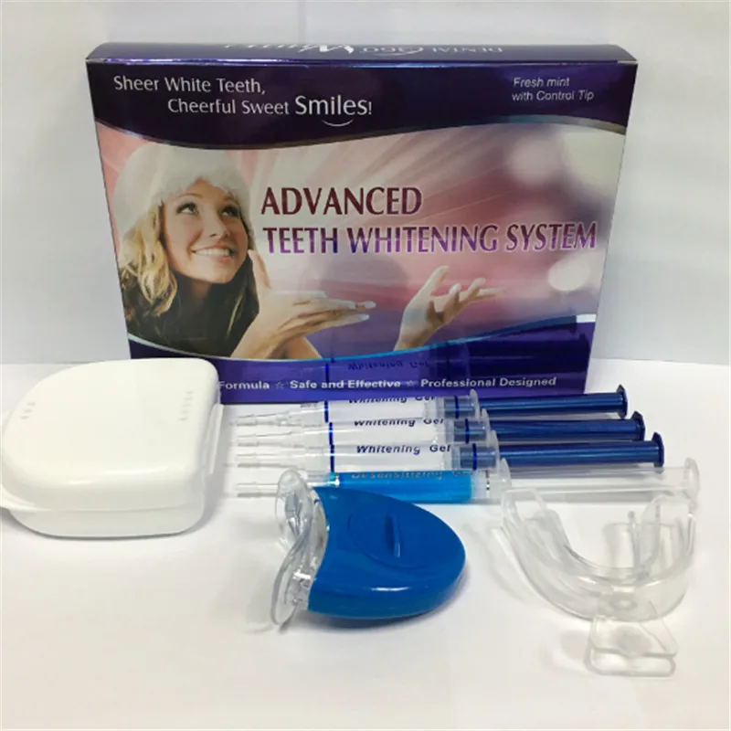 A0146 Professional Teeth Whitening Kit 4 Gel 2 Strips 1 LED White Tooth Bleach Blanchiment Dent Tanden Bleken Blanqueador Dental
A0146 Professional Teeth Whitening Kit 4 Gel 2 Strips 1 LED White Tooth Bleach Blanchiment Dent Tanden Bleken Blanqueador Dental