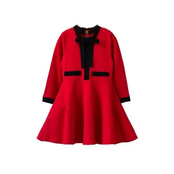 DFXD Children Clothes New Autumn Long Sleeve Black Red Spliced Girls Princess Dresses High Quality Little Baby School Dress 2-8Y
DFXD Children Clothes New Autumn Long Sleeve Black Red Spliced Girls Princess Dresses High Quality Little Baby School Dress 2-8Y