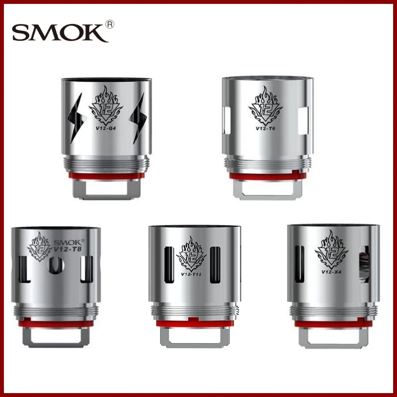 Фото 3PCS/L ORIGINAL Smok TFV12 Coils V12 Q4 X4 T6 T8 T12 Vaporizer Electronic Cigarette Atomizer Core For Vaper Tank | Электроника