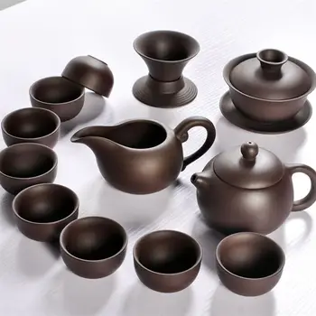 Dropshipping Ceramic Yixing Purple Clay Tea Set Kung Fu Pot Infuser Xishi Gaiwan Teapot Serving Cup Teacup Chinese Drinkware
Dropshipping Ceramic Yixing Purple Clay Tea Set Kung Fu Pot Infuser Xishi Gaiwan Teapot Serving Cup Teacup Chinese Drinkware