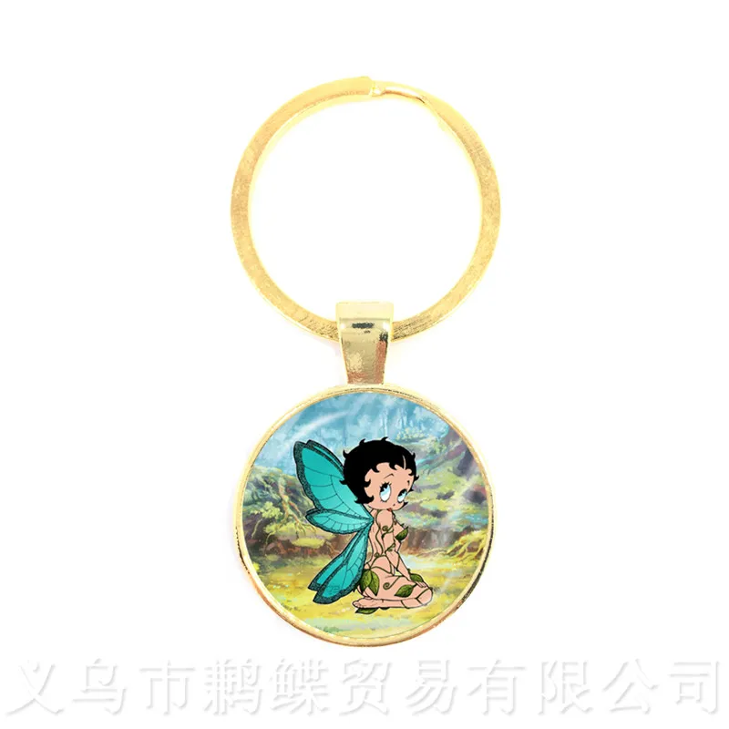Classical Cartoon Character Betty Boop Glass Cabochon Keychains Handmade Keyring Jewelry Wonderful Gifts
Classical Cartoon Character Betty Boop Glass Cabochon Keychains Handmade Keyring Jewelry Wonderful Gifts