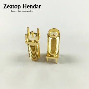 100Pcs Copper Gold Plated SMA Female Plug Straight Longer Solder PCB Board Mount RF Coaxial Connectors
100Pcs Copper Gold Plated SMA Female Plug Straight Longer Solder PCB Board Mount RF Coaxial Connectors