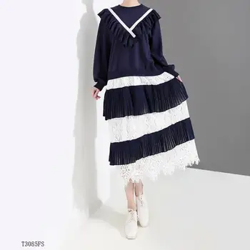 European style 2019 New arrivals summer Spring fashion women clothes long sleeve patchwork lace casual dress T3085
European style 2019 New arrivals summer Spring fashion women clothes long sleeve patchwork lace casual dress T3085