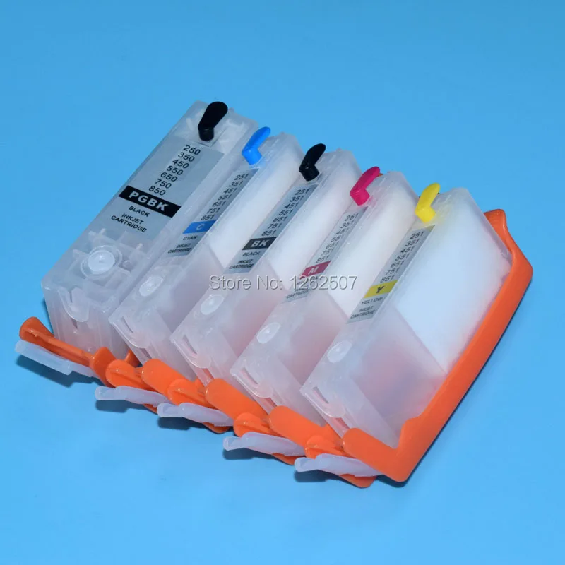 PGI250 CLI251 Printer refillable ink cartridge with auto reset chips For Canon PIXMA MG5420 iP7220 MX722 MX922 250 251 Printers
PGI250 CLI251 Printer refillable ink cartridge with auto reset chips For Canon PIXMA MG5420 iP7220 MX722 MX922 250 251 Printers