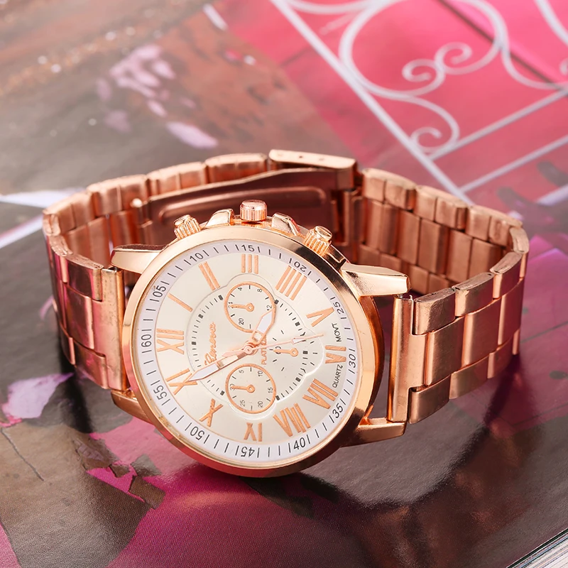 new women watches Geneva fashion ladies quartz watch stainless steel dial strap folding clasp branded watch for wmen's
new women watches Geneva fashion ladies quartz watch stainless steel dial strap folding clasp branded watch for wmen's