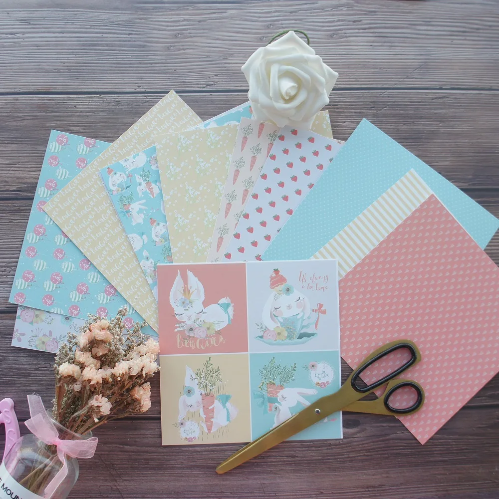 24 sheets DIY 12 style 15.2*15.2cm rabbit party theme craft paper scrapbooking creative paper DIY gift use
24 sheets DIY 12 style 15.2*15.2cm rabbit party theme craft paper scrapbooking creative paper DIY gift use