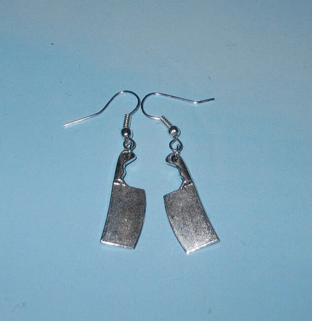Hot Sale Fashion Ancient Silver Chef Knife Charm Women Lady Silver Plated Hook Drop Earring Jewelry Handmade Bohemian Style Gift
Hot Sale Fashion Ancient Silver Chef Knife Charm Women Lady Silver Plated Hook Drop Earring Jewelry Handmade Bohemian Style Gift