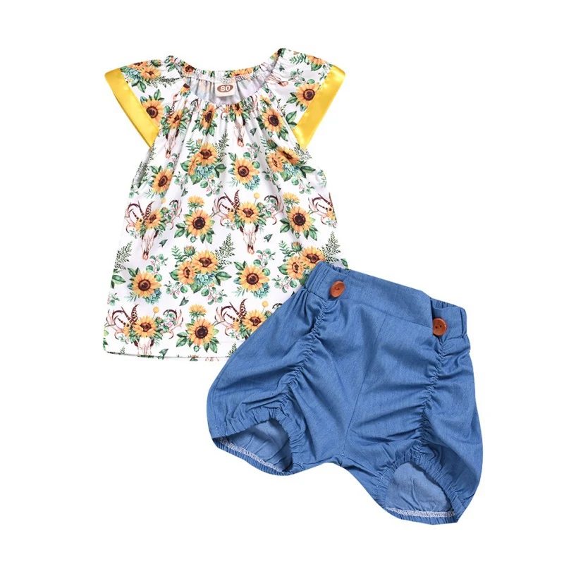 Infant Baby Girls Newborn Toddle Floral Pattern Short Sleeve Tops Vest+Shorts Cotton Summer Outfits Clothing 6M-5T 2019
Infant Baby Girls Newborn Toddle Floral Pattern Short Sleeve Tops Vest+Shorts Cotton Summer Outfits Clothing 6M-5T 2019