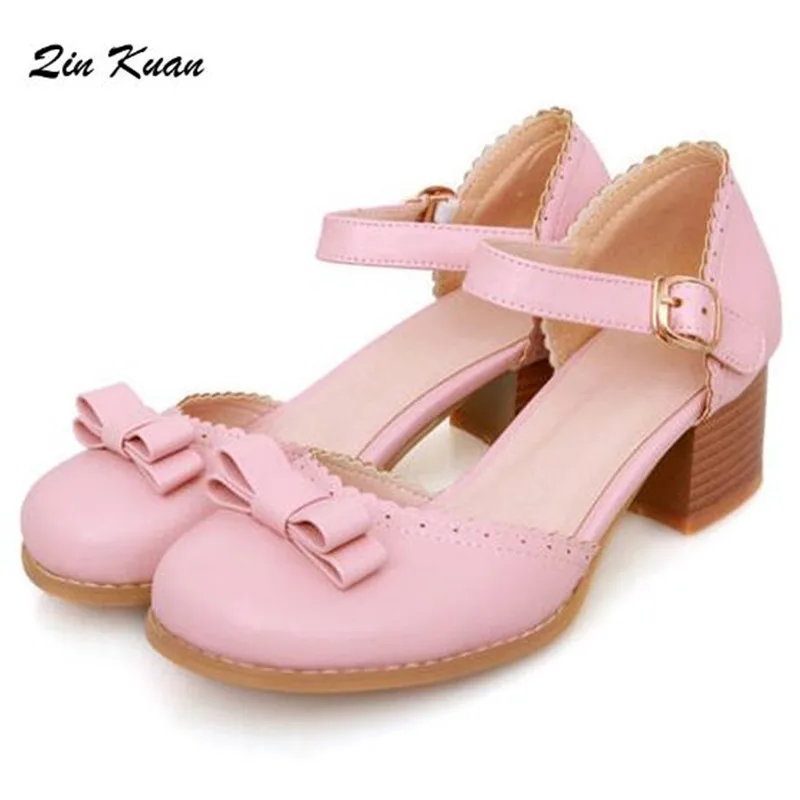 Plus Size Women Pumps Fashion Sweet Woman Round Toe Bow Ties High Heel Shoes New Style Ladies Belt Buckle Party Pumps QKP0095A 
Plus Size Women Pumps Fashion Sweet Woman Round Toe Bow Ties High Heel Shoes New Style Ladies Belt Buckle Party Pumps QKP0095A