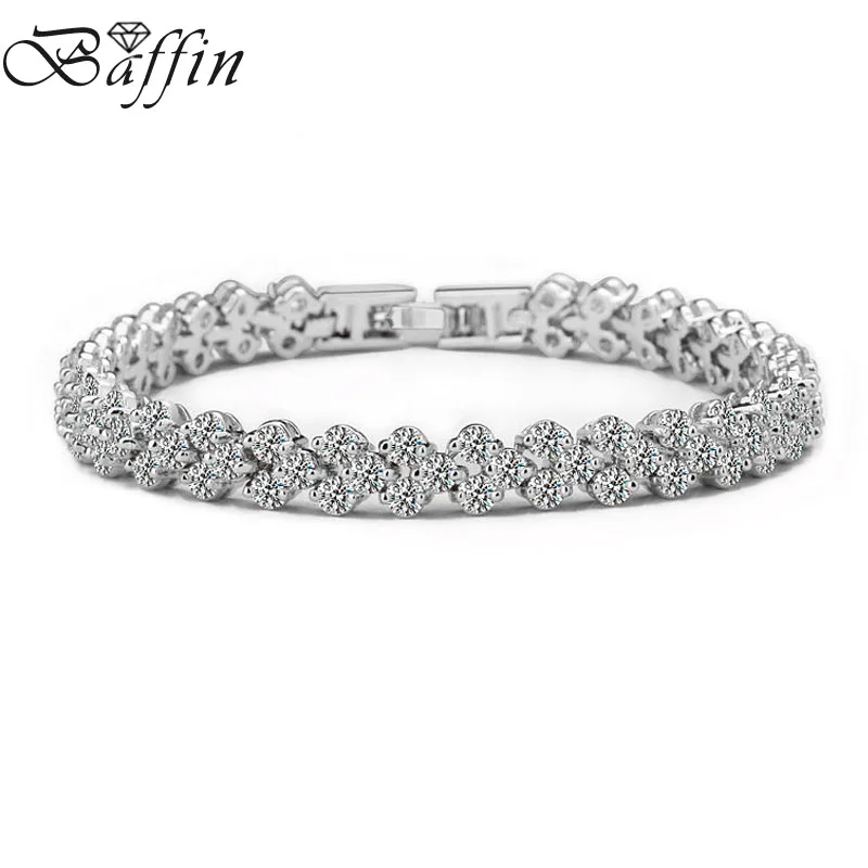 BAFFIN Hot Selling Roman Chain Bracelet for Women Luxury 2.75mm Cubic Zircon Inlay Charm Bracelet Bride Wedding Jewelry
BAFFIN Hot Selling Roman Chain Bracelet for Women Luxury 2.75mm Cubic Zircon Inlay Charm Bracelet Bride Wedding Jewelry