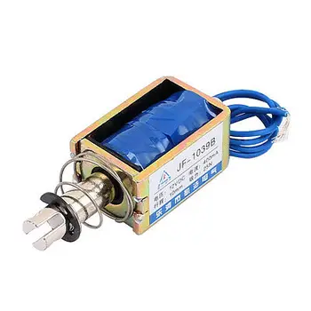 JF-1039B DC12V/DC24V 400mA 10mm 25N Push Pull Type DC Solenoid Electromagnet Magnet
JF-1039B DC12V/DC24V 400mA 10mm 25N Push Pull Type DC Solenoid Electromagnet Magnet