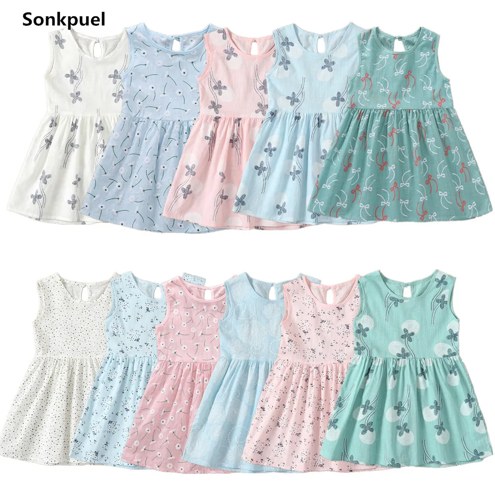 Kids Girl Sleeveless Dress Summer Girls Prined Flower Dresses Children Clothes Baby Cotton Princess Dress Outfits
Kids Girl Sleeveless Dress Summer Girls Prined Flower Dresses Children Clothes Baby Cotton Princess Dress Outfits