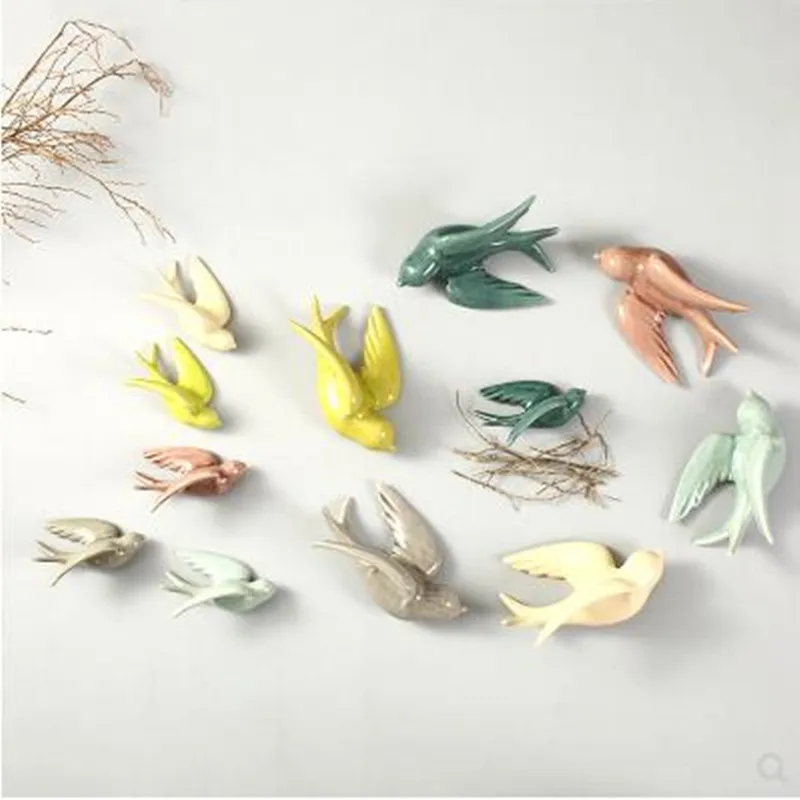 Colored swallow birds, three-dimensional wall stickers crafts, wall decorations, home office restaurant decoration gifts
Colored swallow birds, three-dimensional wall stickers crafts, wall decorations, home office restaurant decoration gifts