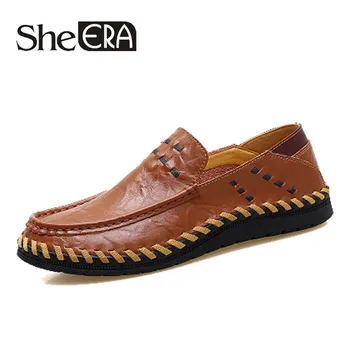 She ERA 2019 Fashion Genuine Leather Men's Shoes Casual Big Size 38-47 Handmade Italy Design Driving Shoes Men Flat Footwear
She ERA 2019 Fashion Genuine Leather Men's Shoes Casual Big Size 38-47 Handmade Italy Design Driving Shoes Men Flat Footwear
