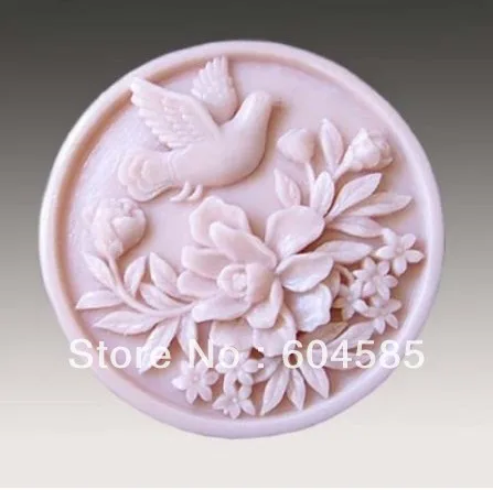 Image Piano Songbirds 50115 Craft Art Silicone Soap mold Craft Molds DIY Handmade soap molds