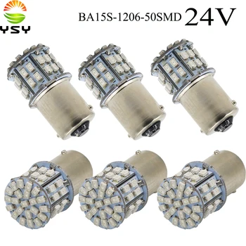YSY 100X BA15S 1156 P21W 50SMD 1206 3030 50 Led SMD Car Brake Light Turn Signals Rear Parking Reverse Lamps Red White Amber 24V
YSY 100X BA15S 1156 P21W 50SMD 1206 3030 50 Led SMD Car Brake Light Turn Signals Rear Parking Reverse Lamps Red White Amber 24V