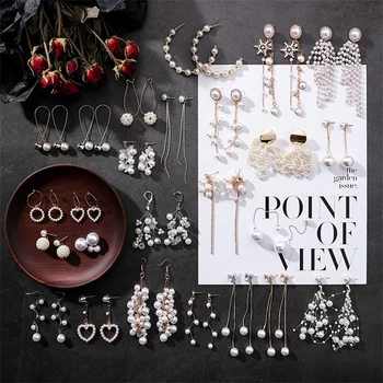 3* Korean love long tassel ladies earrings Elegant simulation pearl beads pendant asymmetric earrings Wedding statement earrings
3* Korean love long tassel ladies earrings Elegant simulation pearl beads pendant asymmetric earrings Wedding statement earrings