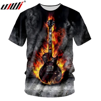 UJWI Summer Tops Tees 3D Printed Flame Guitar T Shirts Casual Men/Women Wear Fashion Streetwear O-neck T-shirt Plus Size Punk
UJWI Summer Tops Tees 3D Printed Flame Guitar T Shirts Casual Men/Women Wear Fashion Streetwear O-neck T-shirt Plus Size Punk