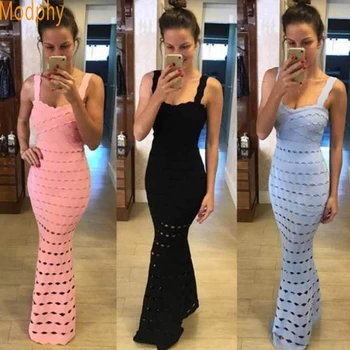2018 New Sexy Trumpet Mermaid Elegant ruffles Bandage Dress Women Floor Length Long hollow out Evening Party Drop shipping HL363
2018 New Sexy Trumpet Mermaid Elegant ruffles Bandage Dress Women Floor Length Long hollow out Evening Party Drop shipping HL363