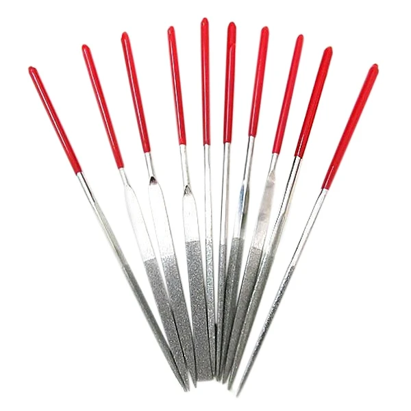 New-Mini-10Pcs-Set-3mm-x140mm-Diamond-Needle-File-Coated-Riffler-Jewelry-Crafts-Glass-Cutting-Repair