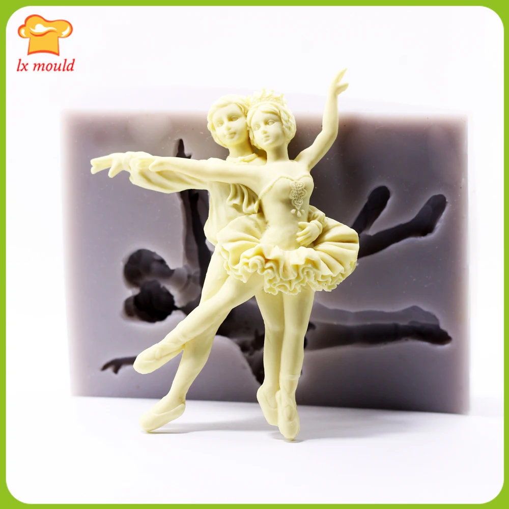 2019 new fondant cake decoration mold DIY mold double dance ballet silicone handmade soap chocolate baking mold
2019 new fondant cake decoration mold DIY mold double dance ballet silicone handmade soap chocolate baking mold