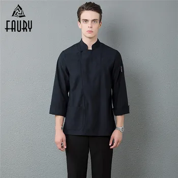 Black White Men's Professional Work Uniforms Chef Kitchen Cook Clothing Long Sleeve Catering Baker Waiter Barber Overalls Jacket
Black White Men's Professional Work Uniforms Chef Kitchen Cook Clothing Long Sleeve Catering Baker Waiter Barber Overalls Jacket