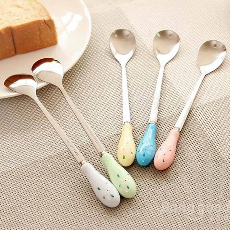 KCASA 1Pc Ceramic Handle Floral Coffee Stirring Spoon Flatware Dinnerware Stainless Steel Small Milk Tea Spoon Tableware
KCASA 1Pc Ceramic Handle Floral Coffee Stirring Spoon Flatware Dinnerware Stainless Steel Small Milk Tea Spoon Tableware