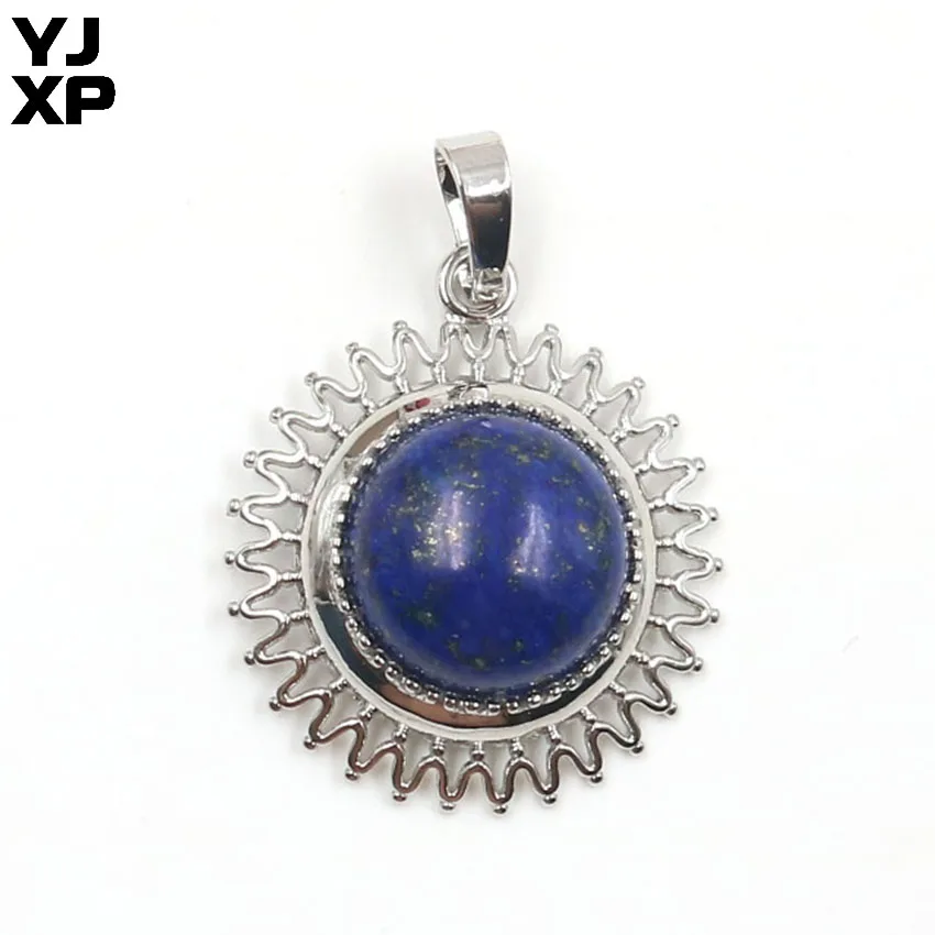 YJXP Trendy Silver Plated Round Sunflower Shape Lapis Lazuli Pendant Plant Jewelry
YJXP Trendy Silver Plated Round Sunflower Shape Lapis Lazuli Pendant Plant Jewelry