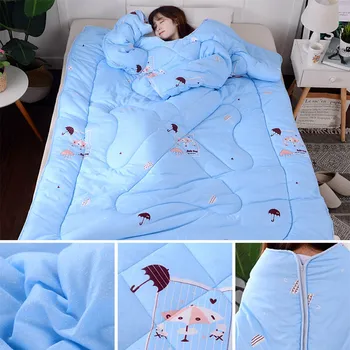 Multifunction Lazy Quilt with Sleeves Winter Warm Thickened Washed Quilt Blanket For Drop Ship
Multifunction Lazy Quilt with Sleeves Winter Warm Thickened Washed Quilt Blanket For Drop Ship