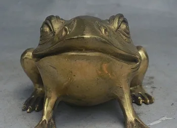 YM 311 4" China Fengshui Brass Auspicious Wealth Money Toad Frog Statue Animal figurine
YM 311 4" China Fengshui Brass Auspicious Wealth Money Toad Frog Statue Animal figurine