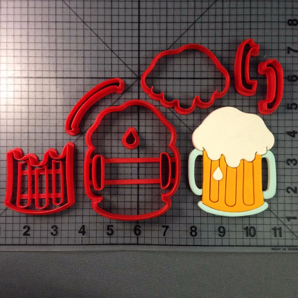 Drink Beer Bottle Can Mug Series Cookie Cutter Set Fondant Cake Decorating Tools Custom Made 3D Printed Kitchen Accessories
Drink Beer Bottle Can Mug Series Cookie Cutter Set Fondant Cake Decorating Tools Custom Made 3D Printed Kitchen Accessories