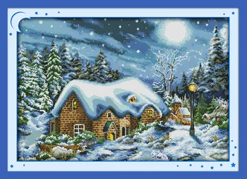 The most beautiful snow night counted printed on fabric DMC 14CT 11CT Cross Stitch kits,embroidery needlework Sets,Home Decor
The most beautiful snow night counted printed on fabric DMC 14CT 11CT Cross Stitch kits,embroidery needlework Sets,Home Decor