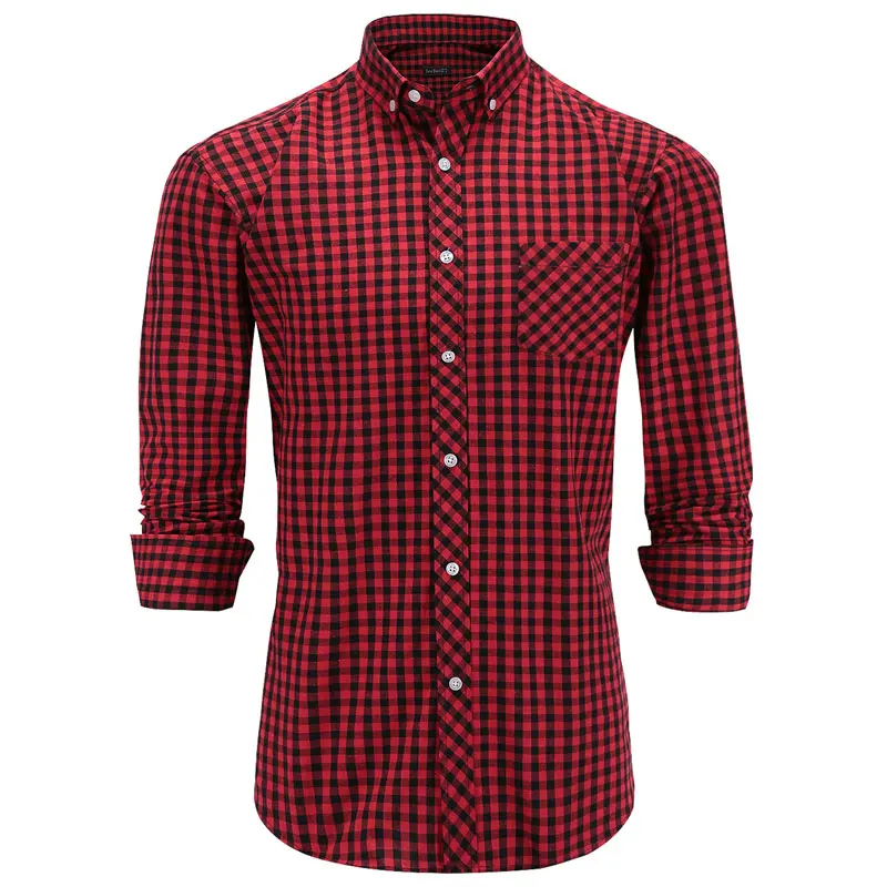 JeeToo Plus Size 3XL Cotton Shirts Long Sleeve Plaid Shirt Men Turn-down Collar Casual Fashion Style Camisa Social New Arrival
JeeToo Plus Size 3XL Cotton Shirts Long Sleeve Plaid Shirt Men Turn-down Collar Casual Fashion Style Camisa Social New Arrival