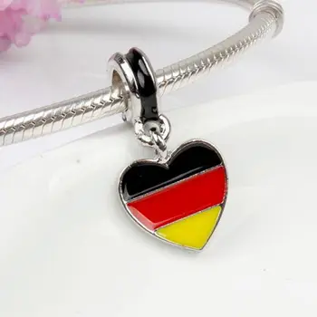 20pcs/Lot Fashion Enamel German Flag Design Alloy metal Heart Charms for Bracelet Necklace Jewelry making DIY Accessory PED193
20pcs/Lot Fashion Enamel German Flag Design Alloy metal Heart Charms for Bracelet Necklace Jewelry making DIY Accessory PED193