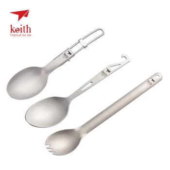 Keith Outdoor Camping Titanium Folding Spoon Long Handle Spoon with Beer Opener Only 20g
Keith Outdoor Camping Titanium Folding Spoon Long Handle Spoon with Beer Opener Only 20g