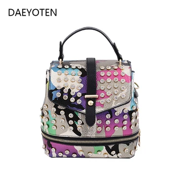 DAEYOTEN Camouflage Small Backpack Rhinestone School Bags Female Multi-function PU Leather Travel Backpacks Shoulder Bag ZM0167
DAEYOTEN Camouflage Small Backpack Rhinestone School Bags Female Multi-function PU Leather Travel Backpacks Shoulder Bag ZM0167
