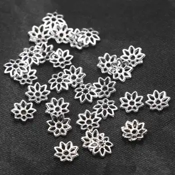 100pcs/lot Jewelry Making Antique Silver Color Flower Spacer Bead End Cap DIY Bracelet Necklace Spacer Accessories Finding A892
100pcs/lot Jewelry Making Antique Silver Color Flower Spacer Bead End Cap DIY Bracelet Necklace Spacer Accessories Finding A892