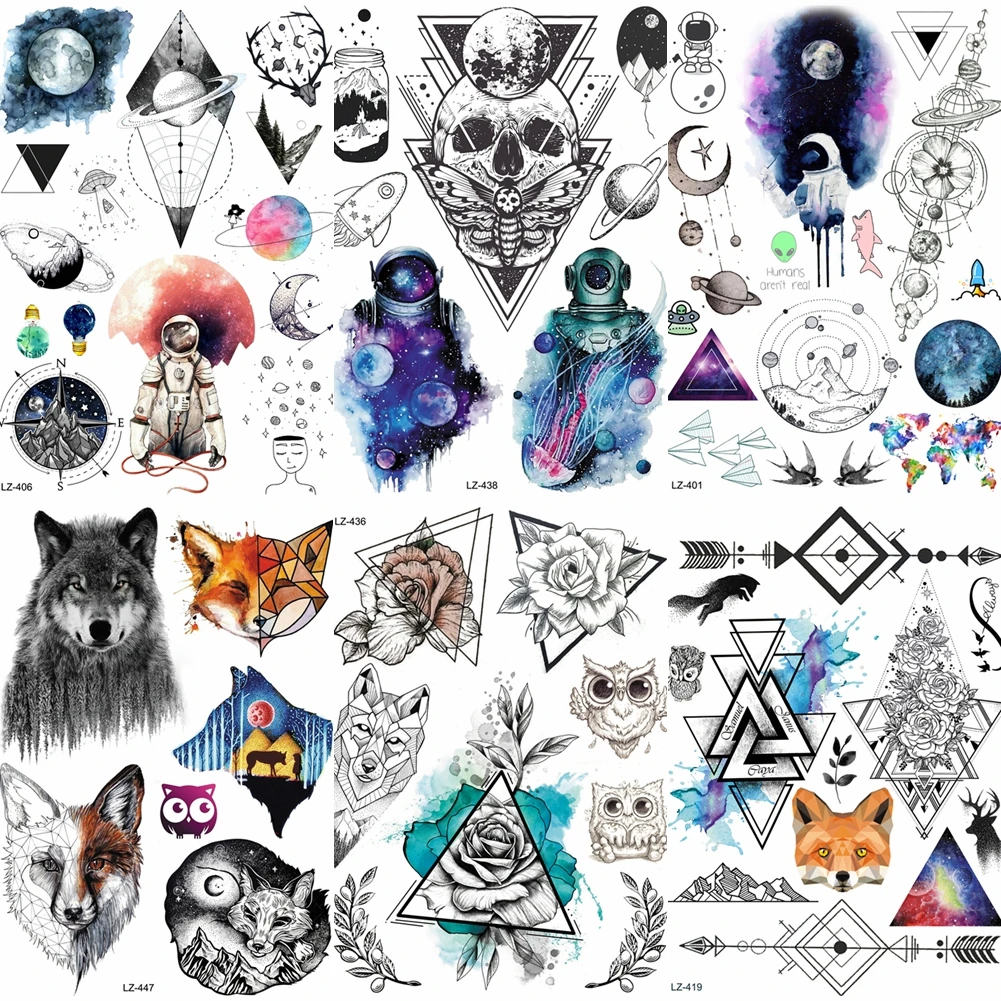 25 Design Water Transfer Spaceman Temporary Tattoo Sticker Outer Space Waterproof Fake Flash Tattoo Planet Astronaut Girl ALZ406
25 Design Water Transfer Spaceman Temporary Tattoo Sticker Outer Space Waterproof Fake Flash Tattoo Planet Astronaut Girl ALZ406