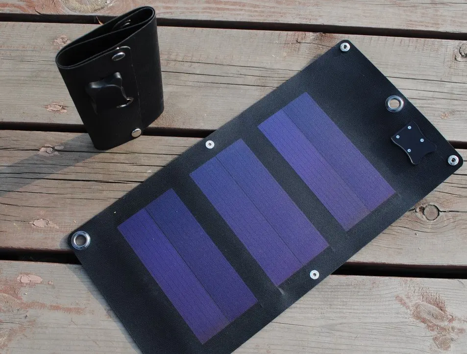 flexible solar panel of silicon foldable very slim 3W/5V with USB for Diy phone charger bag | Обустройство дома