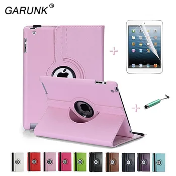 GARUNK for Apple iPad 2 iPad 3 iPad 4 Case 360 Rotating Leather Stand